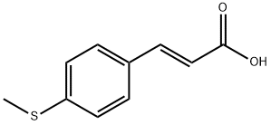 3-[4-(甲硫基)苯基]丙烯酸 结构式