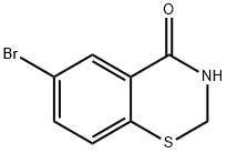 6-溴-2,3-二氢-4H-苯并[1,3]噻嗪-4-酮 结构式