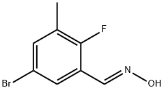 (E)-5-bromo-2-fluoro-3-methylbenzaldehyde oxime 结构式