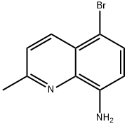 5-溴-2-甲基 - 喹啉-8-基胺 结构式