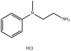 N1-甲基-N1-苯基乙烷-1,2-二胺盐酸盐 结构式