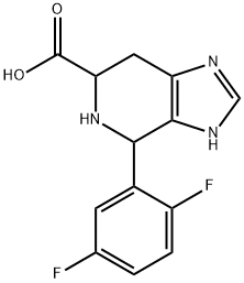 4-(2,5-difluorophenyl)-3H,4H,5H,6H,7H-imidazo[4,5-c]pyridine-6-carboxylic acid 结构式