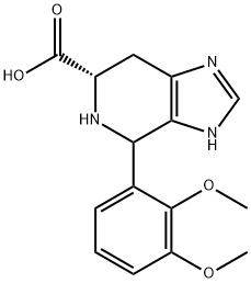 (6S)-4-(2,3-dimethoxyphenyl)-3H,4H,5H,6H,7H-imidazo[4,5-c]pyridine-6-carboxylic acid 结构式