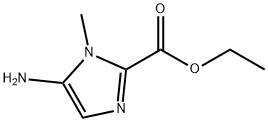 5-氨基-1-甲基-1H-咪唑-2-甲酸乙酯 结构式