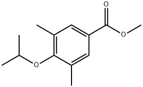 4-异丙氧基-3,5-二甲基-苯甲酸甲酯 结构式