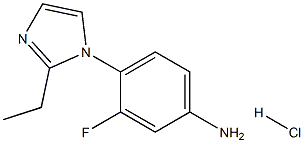 4-(2-ethylimidazol-1-yl)-3-fluoroaniline:hydrochloride 结构式