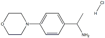 1-(4-morpholin-4-ylphenyl)ethanamine:hydrochloride 结构式