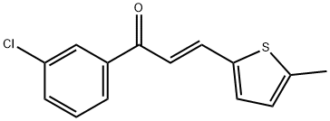 (2E)-1-(3-chlorophenyl)-3-(5-methylthiophen-2-yl)prop-2-en-1-one 结构式