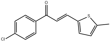 (2E)-1-(4-chlorophenyl)-3-(5-methylthiophen-2-yl)prop-2-en-1-one 结构式