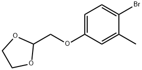 2-[(4-bromo-3-methylphenoxy)methyl]-1,3-dioxolane