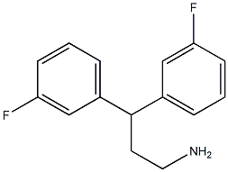 Benzenepropanamine,3-fluoro-g-(3-fluorophenyl)- 结构式