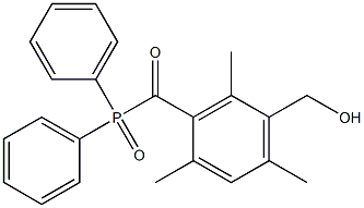 2,4,6-三甲基-3-羟甲基苯甲酰基-二苯基氧化磷 结构式