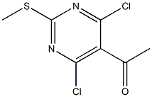 1-(4,6-二氯-2-(甲硫基)嘧啶-5-基)乙酮 结构式