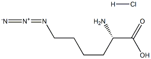6-叠氮-L-去甲亮氨酸盐酸盐 结构式