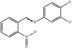 (3,4-dichlorophenyl)(2-nitrobenzylidene)amine 结构式