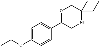 2-(4-ethoxyphenyl)-5-ethyl-5-methylmorpholine 结构式