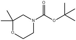 tert-butyl 2,2-dimethylmorpholine-4-carboxylate 结构式