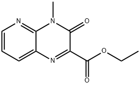 Pyrido[2,3-b]pyrazine-2-carboxylicacid, 3,4-dihydro-4-methyl-3-oxo-, ethyl ester 结构式