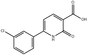 6-(3-chlorophenyl)-2-oxo-1,2-dihydropyridine-3-carboxylic acid 结构式