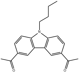 Ethanone, 1,1'-(9-butyl-9H-carbazole-3,6-diyl)bis- 结构式