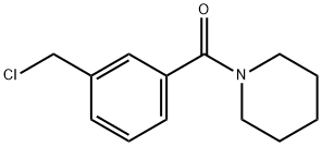 1-[3-(氯甲基)苯甲酰]哌啶 结构式