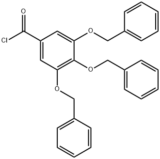 三苄氧甲苯甲酰氯 结构式