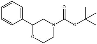 tert-butyl 2-phenylmorpholine-4-carboxylate 结构式