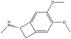 (S)-N-(4,5-二甲氧基苯并-1-环丁基)-N-甲胺 结构式