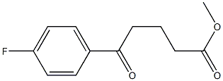 5-(4-氟苯基)-5-氧代戊酸甲酯 结构式