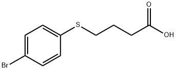 Butanoic acid,4-[(4-bromophenyl)thio]- 结构式
