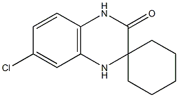 6-Chlorospiro[1,4-dihydroquinoxaline-3,1'-cyclohexane]-2-one 结构式