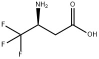 (S)-3-氨基-4,4,4-三氟丁酸 结构式