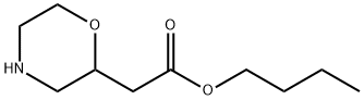 butyl 2-(morpholin-2-yl)acetate 结构式