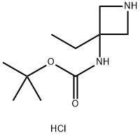 3-(Boc-amino)-3-ethylazetidine hydrochloride 结构式