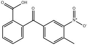 2-(4-甲基-3-硝基苯甲酰)苯甲酸 结构式