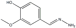 Benzaldehyde, 4-hydroxy-3-methoxy-, hydrazone 结构式