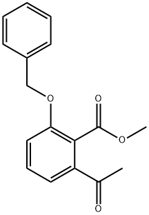 methyl 2-acetyl-6-(benzyloxy)benzoate 结构式