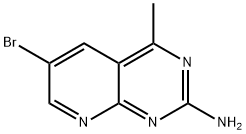 6-溴-4-甲基吡啶并[2,3-D]嘧啶-2-胺 结构式