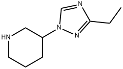 3-(3-Ethyl-[1,2,4]triazol-1-yl)-piperidine 结构式