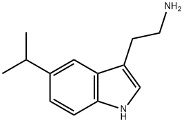 2-(5-异丙基-1H-吲哚-3-基)乙胺 结构式