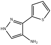 3-(噻吩-2-基)-1H-吡唑-4-胺 结构式