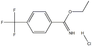 ethyl 4-(trifluoromethyl)benzene-1-carboximidate hydrochloride 结构式