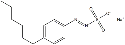 SODIUM 4-HEXYLPHENYLAZOSULFONATE 结构式