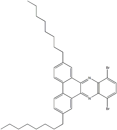 Dibenzo[a,c]phenazine,10,13-dibromo-2,7-dioctyl- 结构式