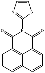 1H-Benz[de]isoquinoline-1,3(2H)-dione,2-(2-thiazolyl)- 结构式