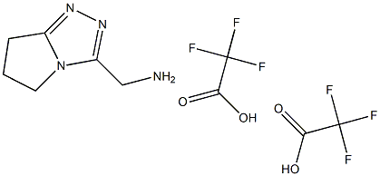 (6,7-dihydro-5H-pyrrolo[2,1-c][1,2,4]triazol-3-ylmethyl)amine bis(trifluoroacetate) 结构式