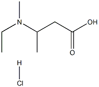 3-(乙基(甲基)氨基)丁酸盐酸盐 结构式