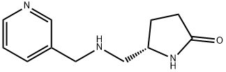 (5S)-5-{[(pyridin-3-ylmethyl)amino]methyl}pyrrolidin-2-one 结构式