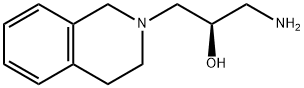 (2R)-1-氨基-3-(1,2,3,4-四氢异喹啉-2-基)丙烷-2-醇 结构式