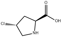 L-Proline, 4-chloro-, trans- 结构式